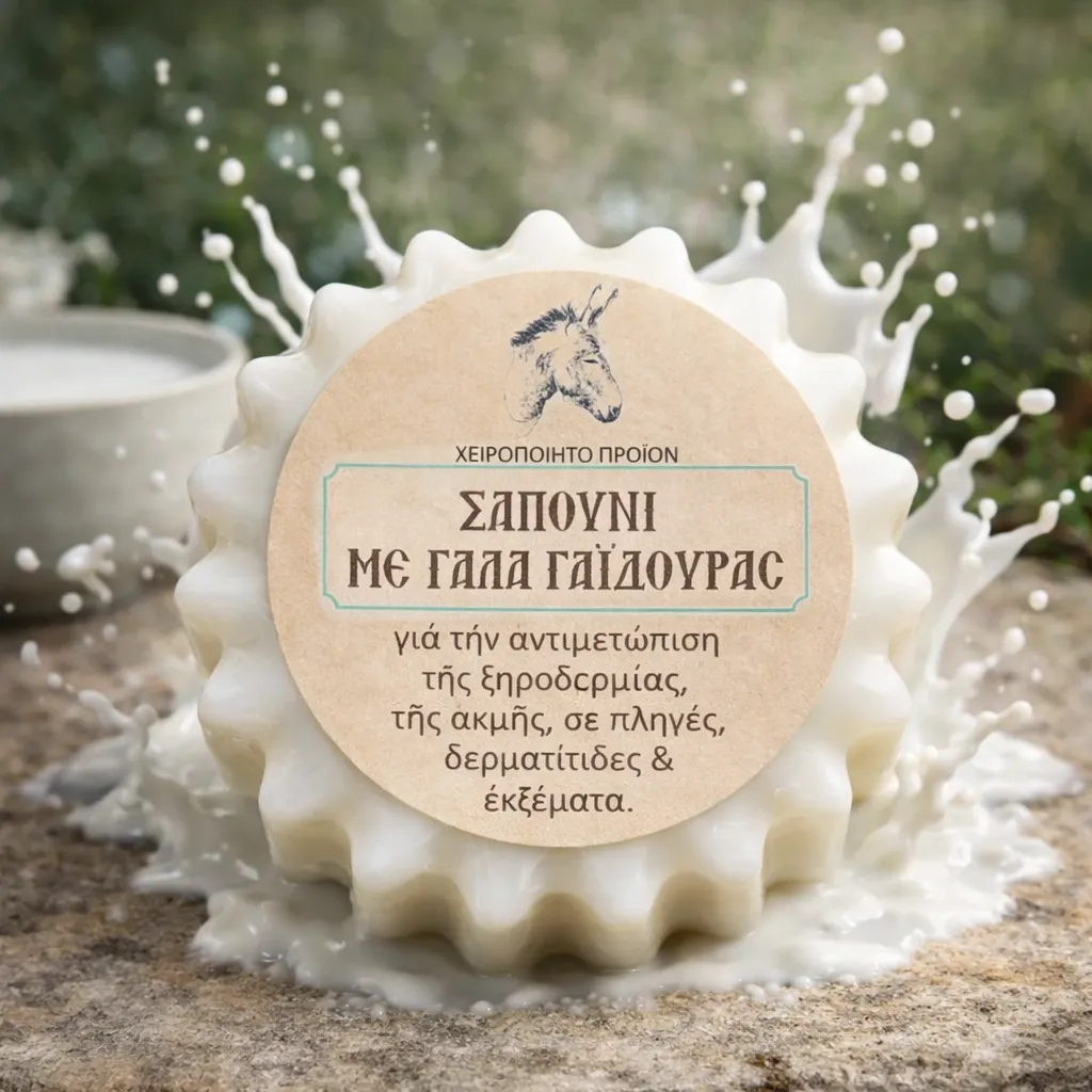 σαπούνι με γάλα γαϊδούρας αντιγήρανση
